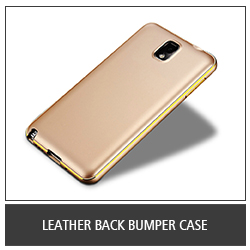 Leather Back Bumper Case